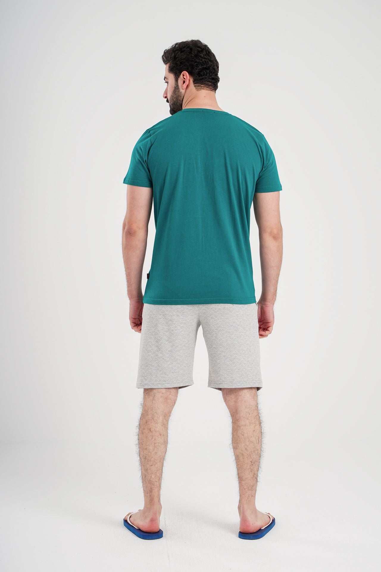 California badge jacquard men's pajamas