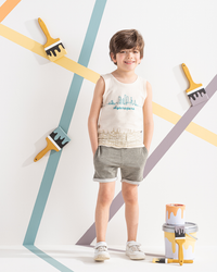 Sky scrapers بيجامه اولادي تيشرت كت و شورت