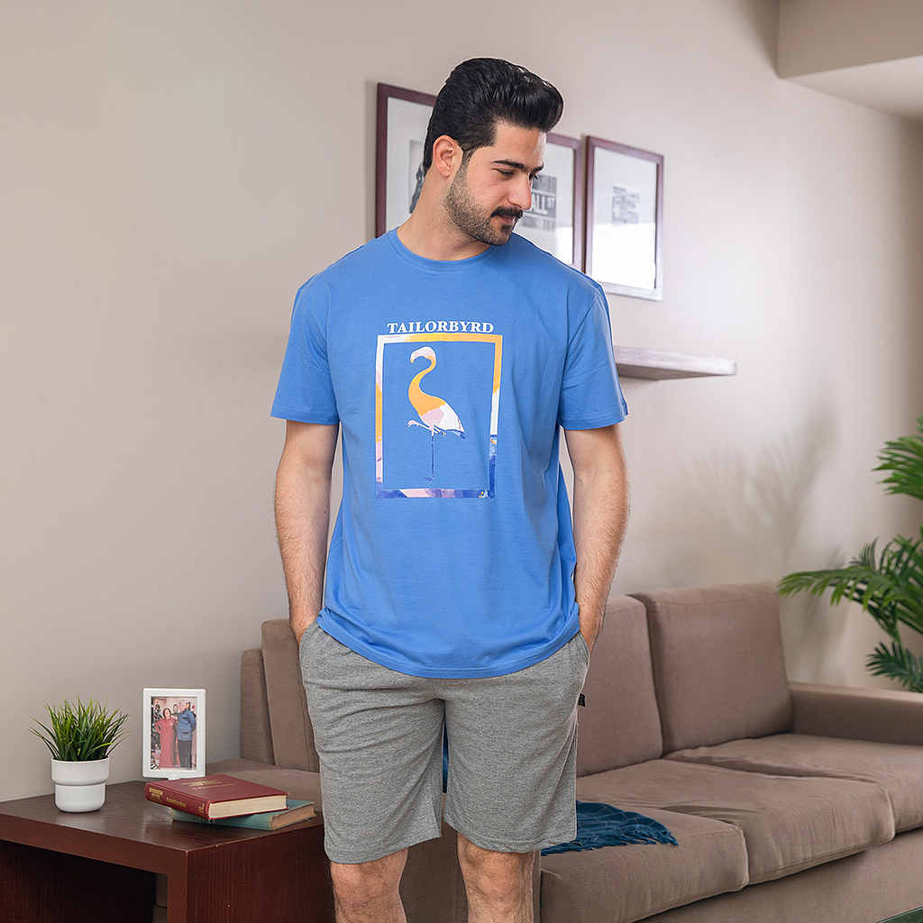 Square Flamingo بيجاما شورت رجالي