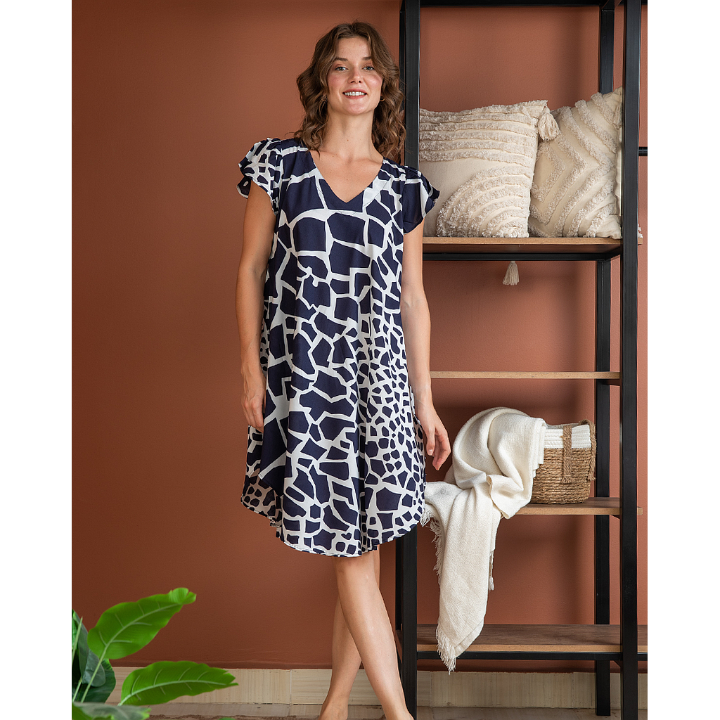 قميص فسكوز قصير 74