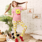 BOOH Girls' Striped Leggings Pajamas 