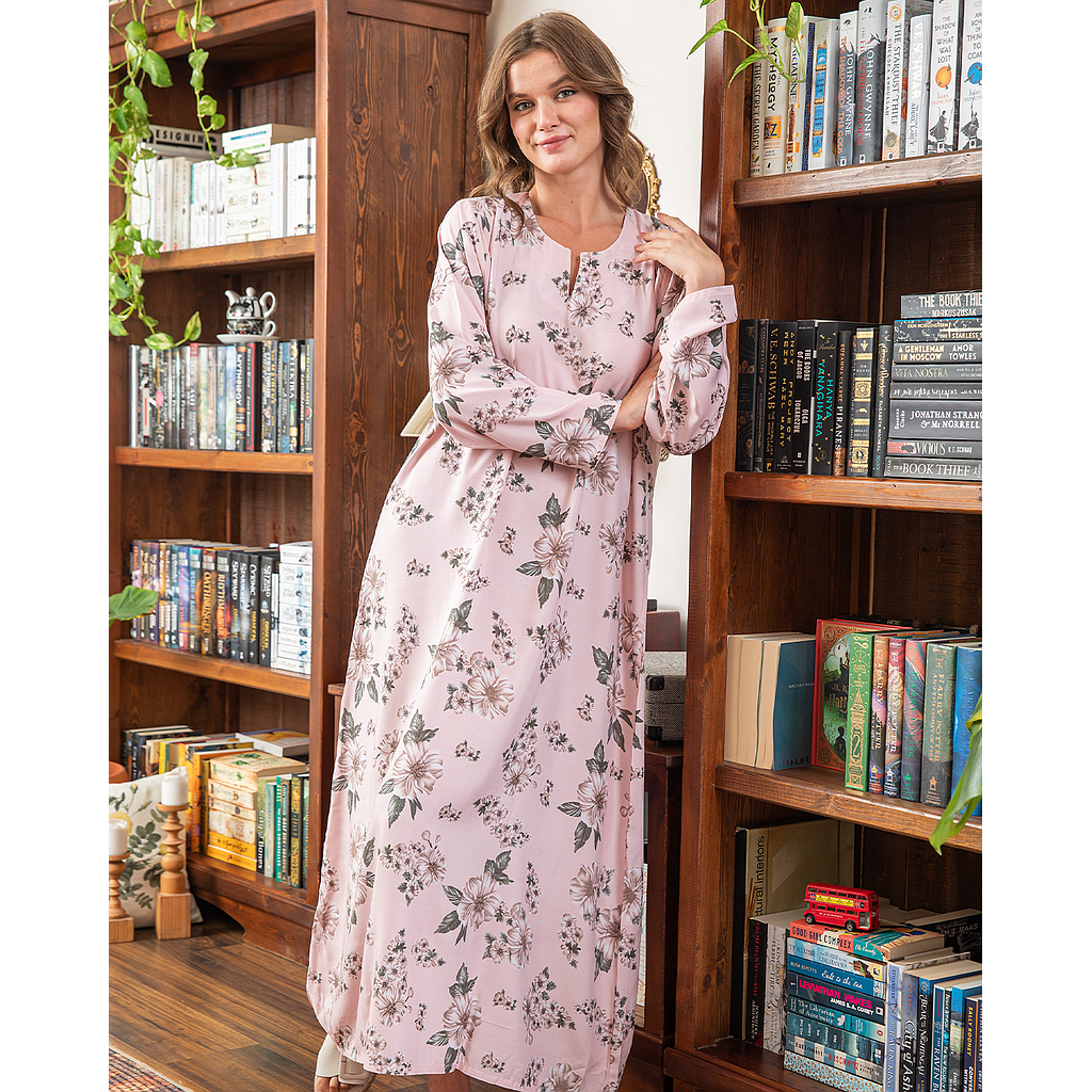 قميص فسكوز مشجر بكم 43