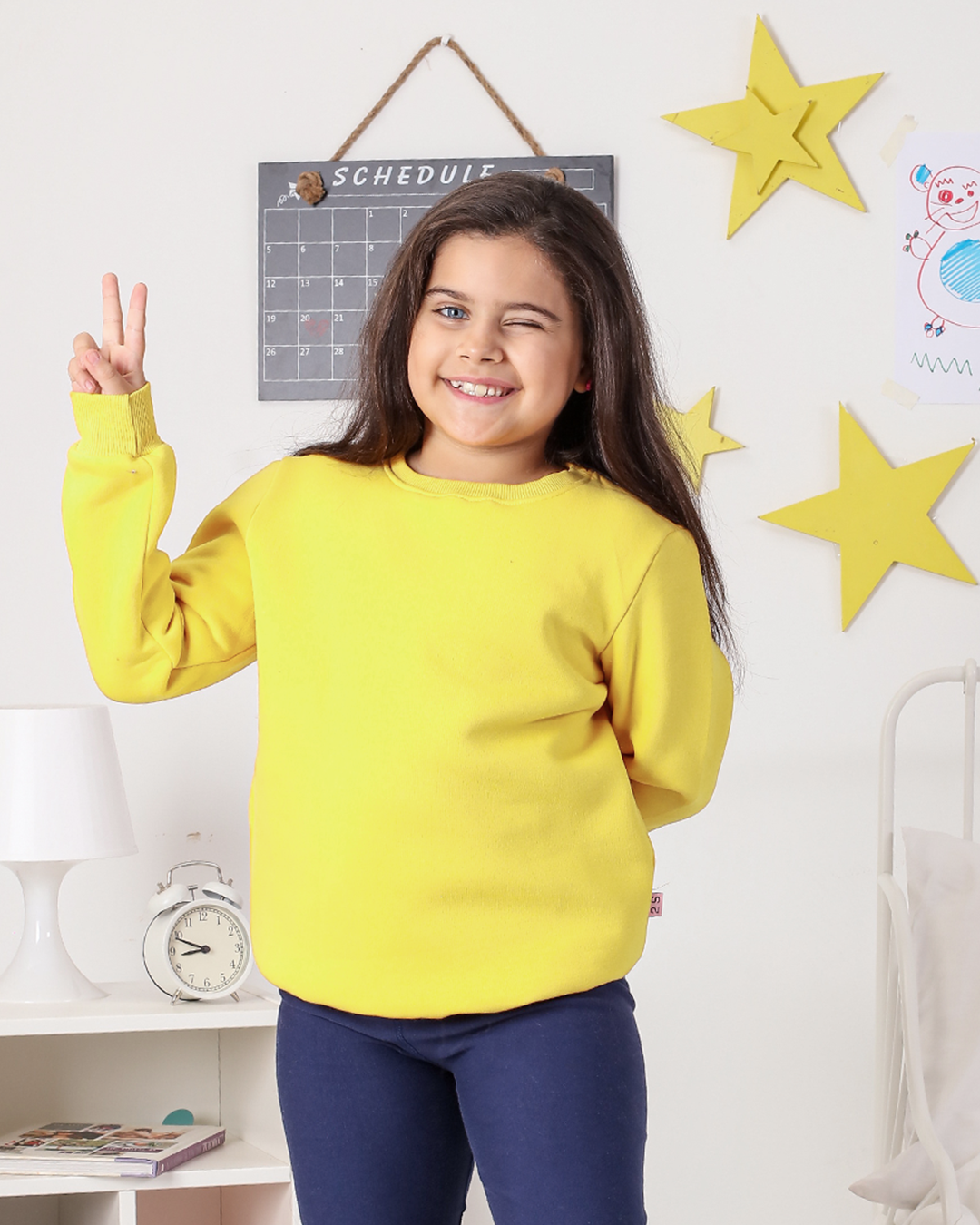 سويت تيشرت راوند اطفالي ساده