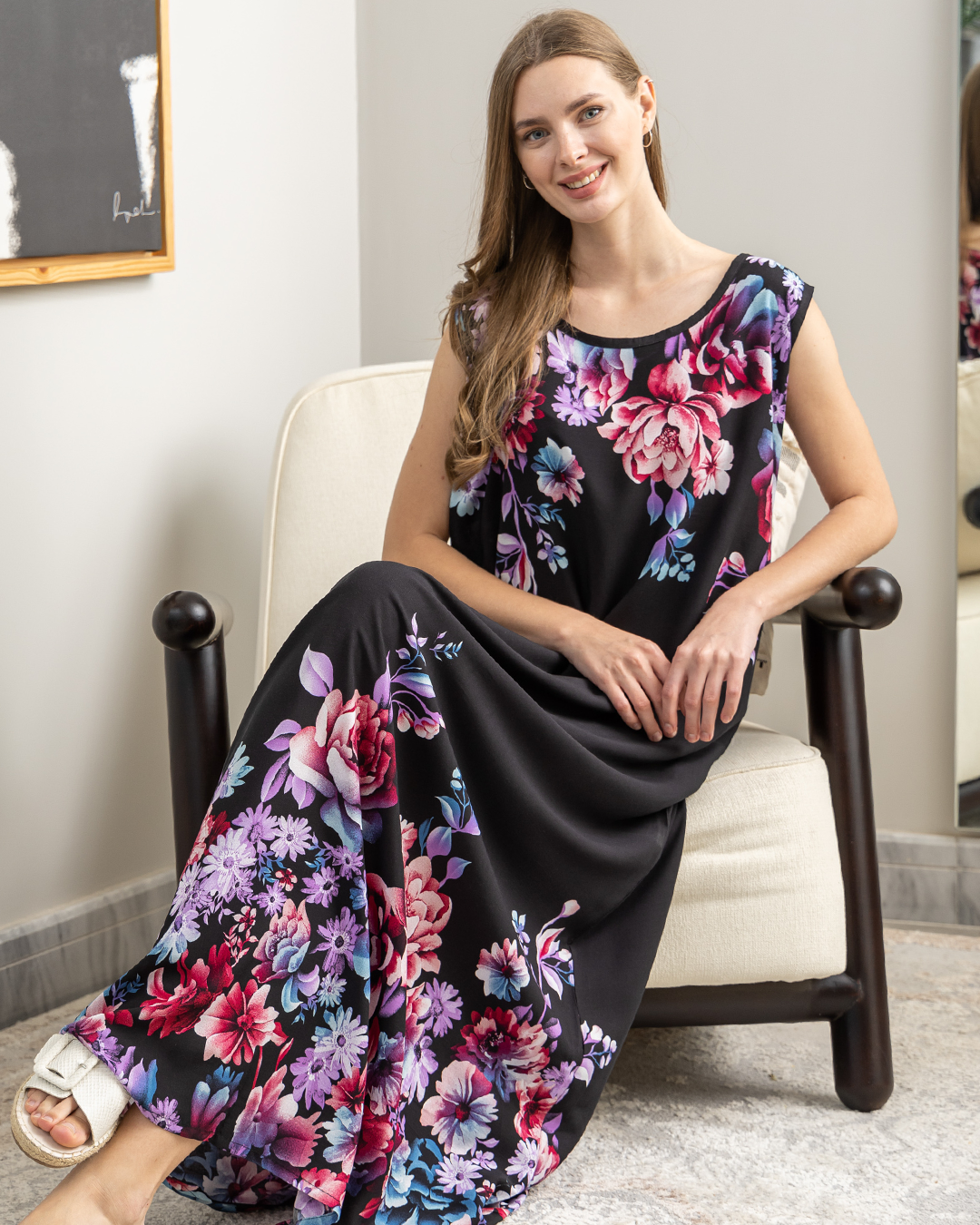 قميص فسكوز كت طويل 25