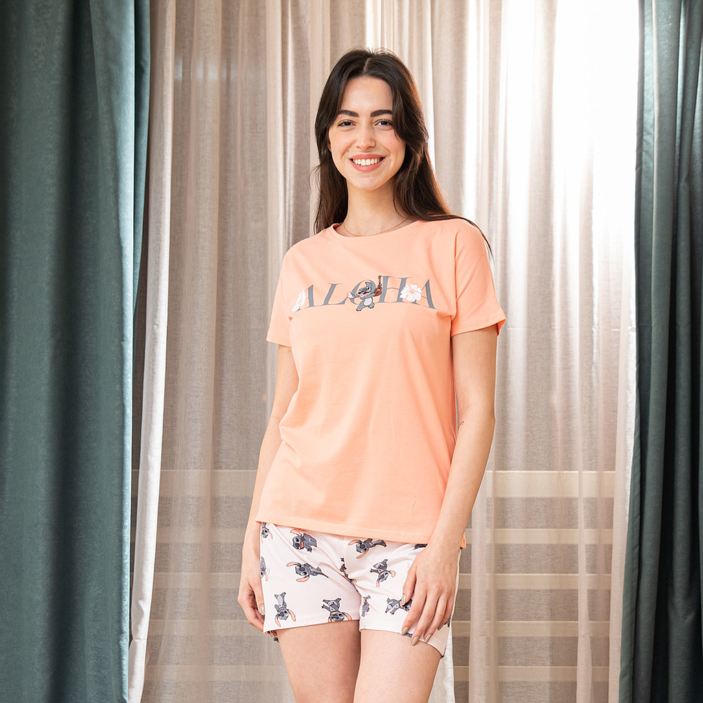 Stitch ALOHA pajama shorts
