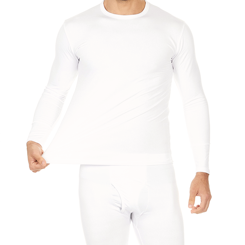 Men's undershirt, white, jet