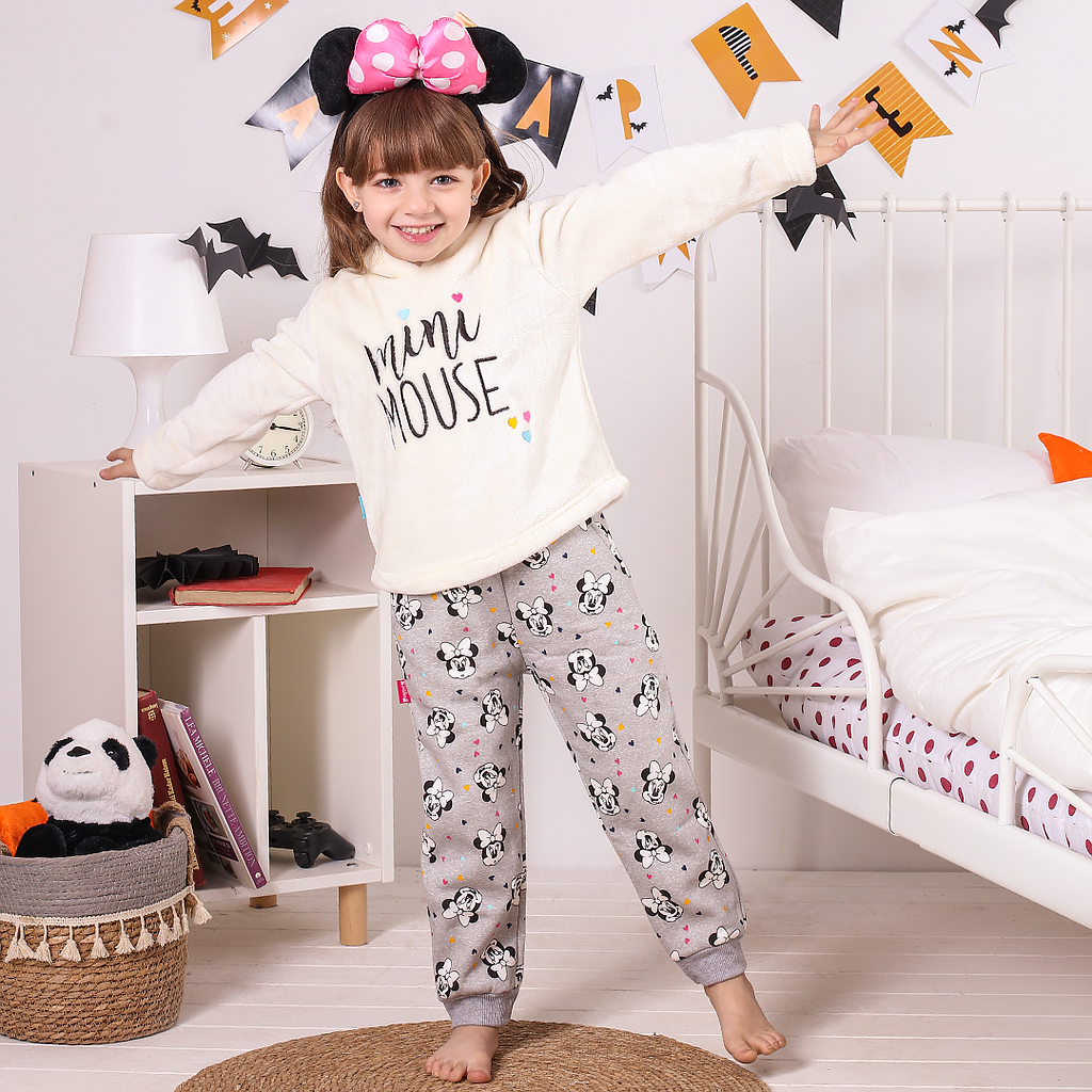 mini mouse بيجاما قطيفه