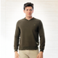 Plain V-cut sweatshirt