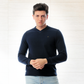 Plain V-cut sweatshirt