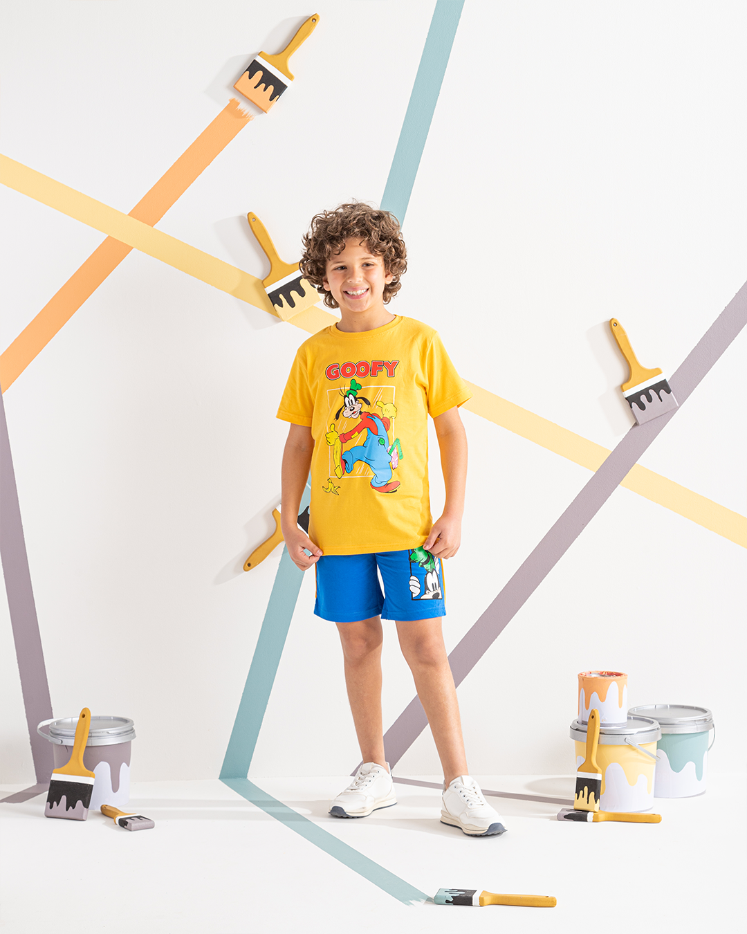 Goofy pajama shorts for boys