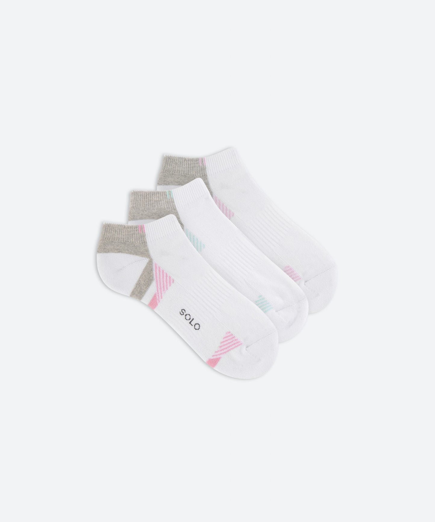 ANNA Women's Socks Pack of 3 Half Towel Embossed