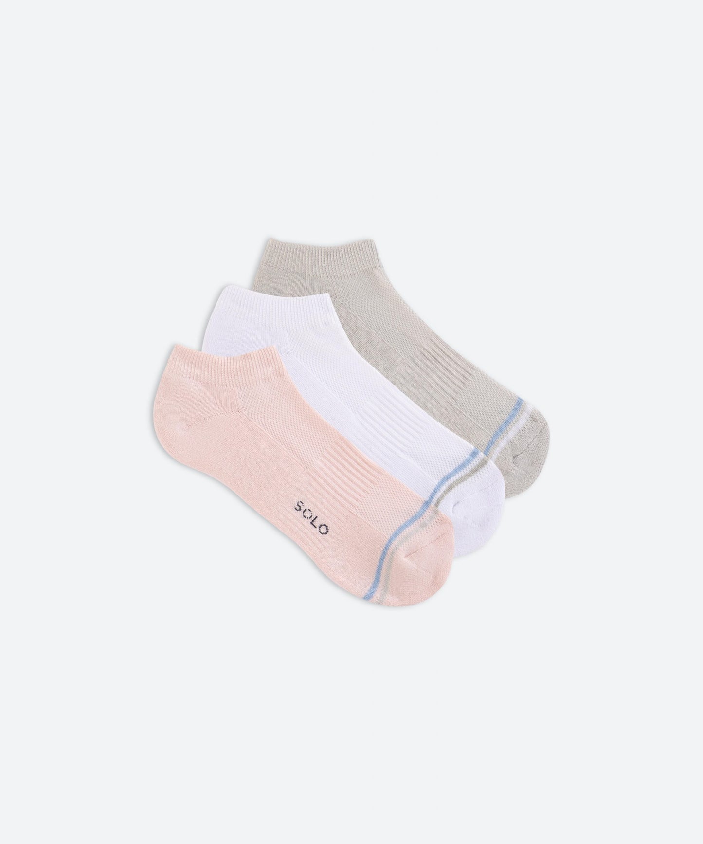 ANNA Women's Socks Pack of 3 Half Towel Embossed