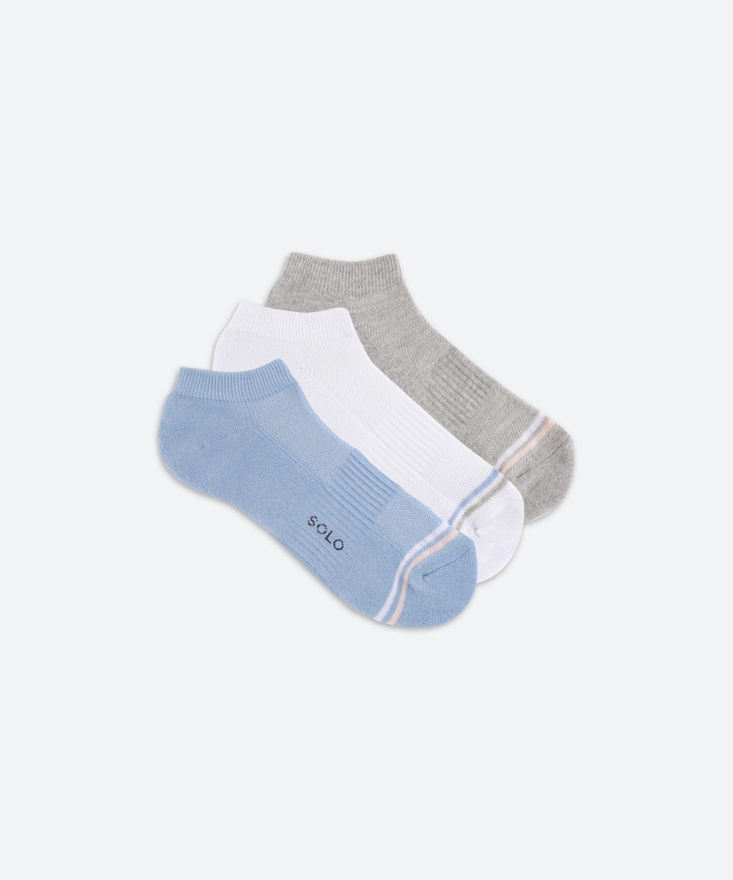 ANNA Women's Socks Pack of 3 Half Towel Embossed