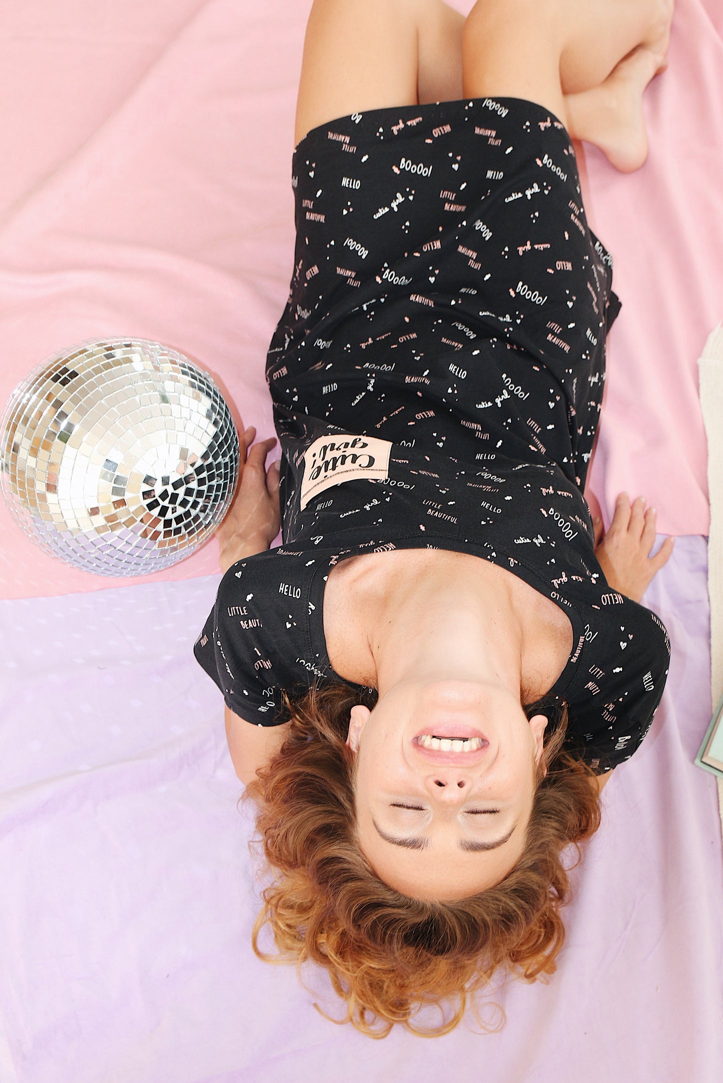 Cutie girl sleep shirt for women 