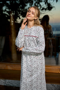 جلابية حريمي مطبوعة ورق شجر