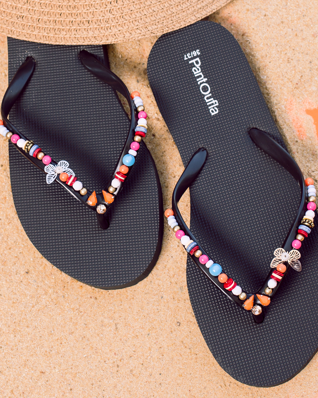 شبشب حريمي مطرز بترفلاي