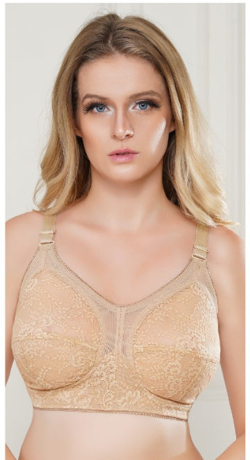 C برا مينيمايزر قطن  دانتيل كب