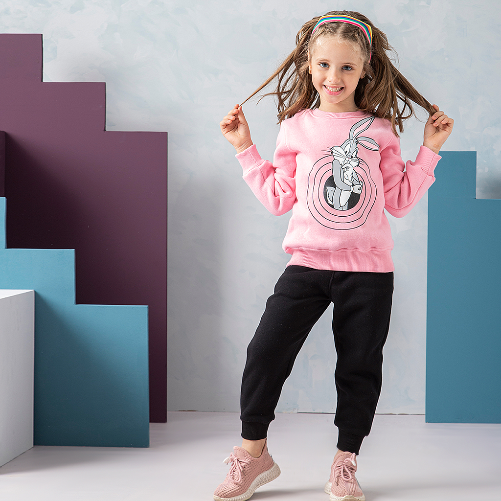 double bunny girls pajamas