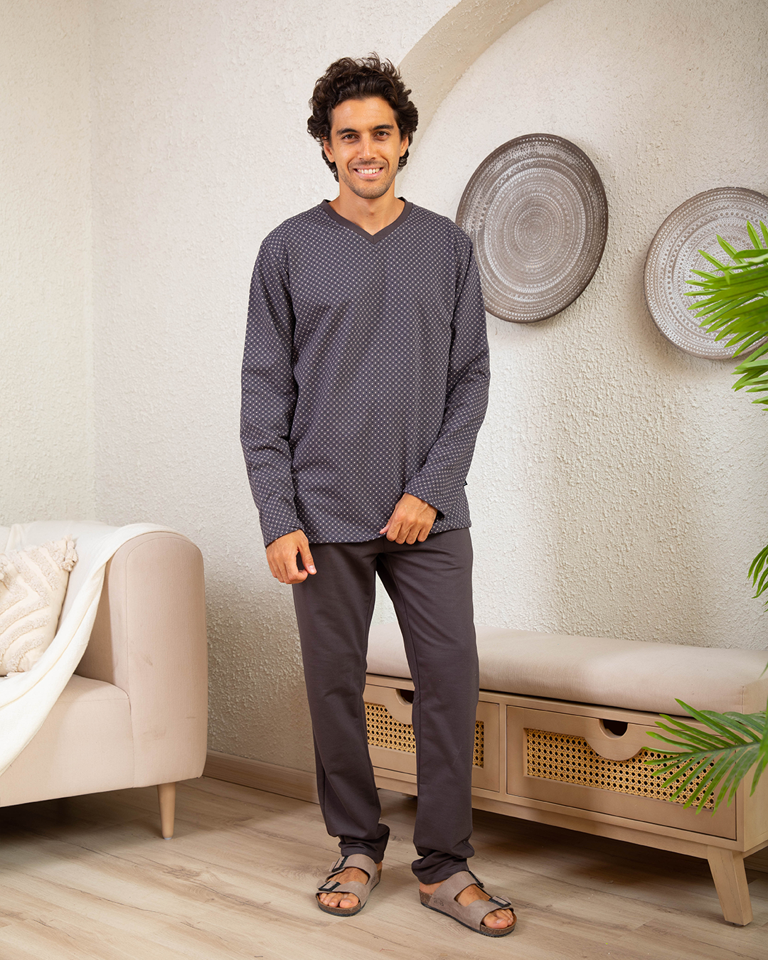 Milton Rotary Rhombus V Men's Pajamas
