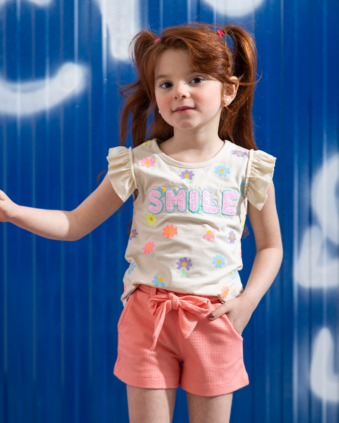 smile flower بيجامه بناتي بيبي