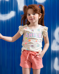 smile flower بيجامه بناتي بيبي