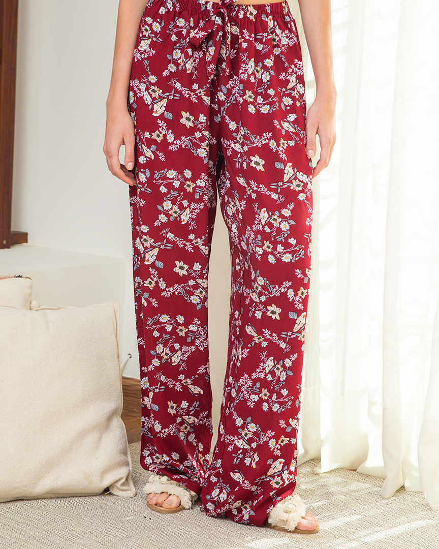 بنطلون فسكوز حريمي زهور