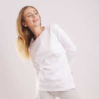 Round sleeved women's T-shirt 