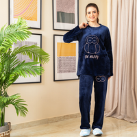 BE HAPPY بيجامة حريمي بولار