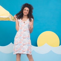 نايت شيرت ربع كم قواقع