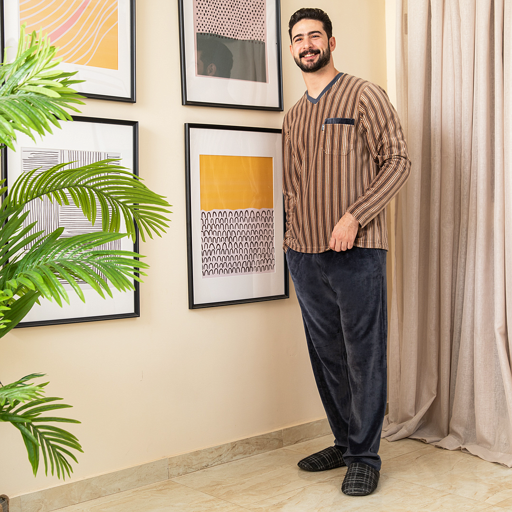 Men's striped pajamas