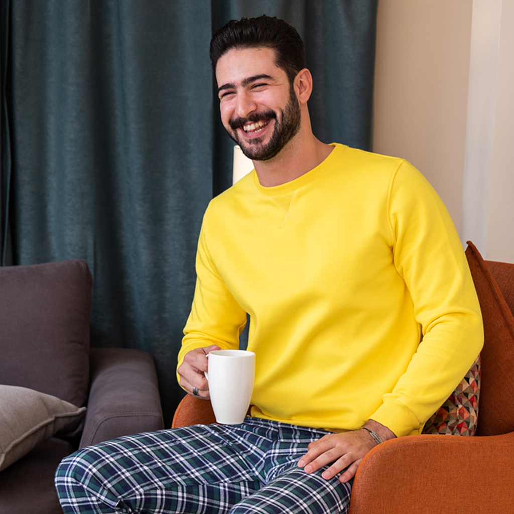 Round neck sweatshirt