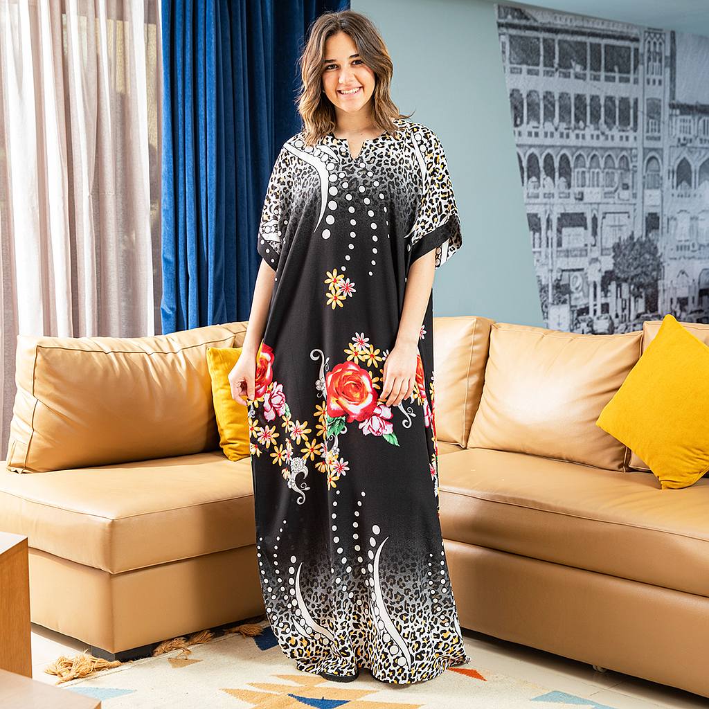 قميص نص كم فسكوز مشجر 16