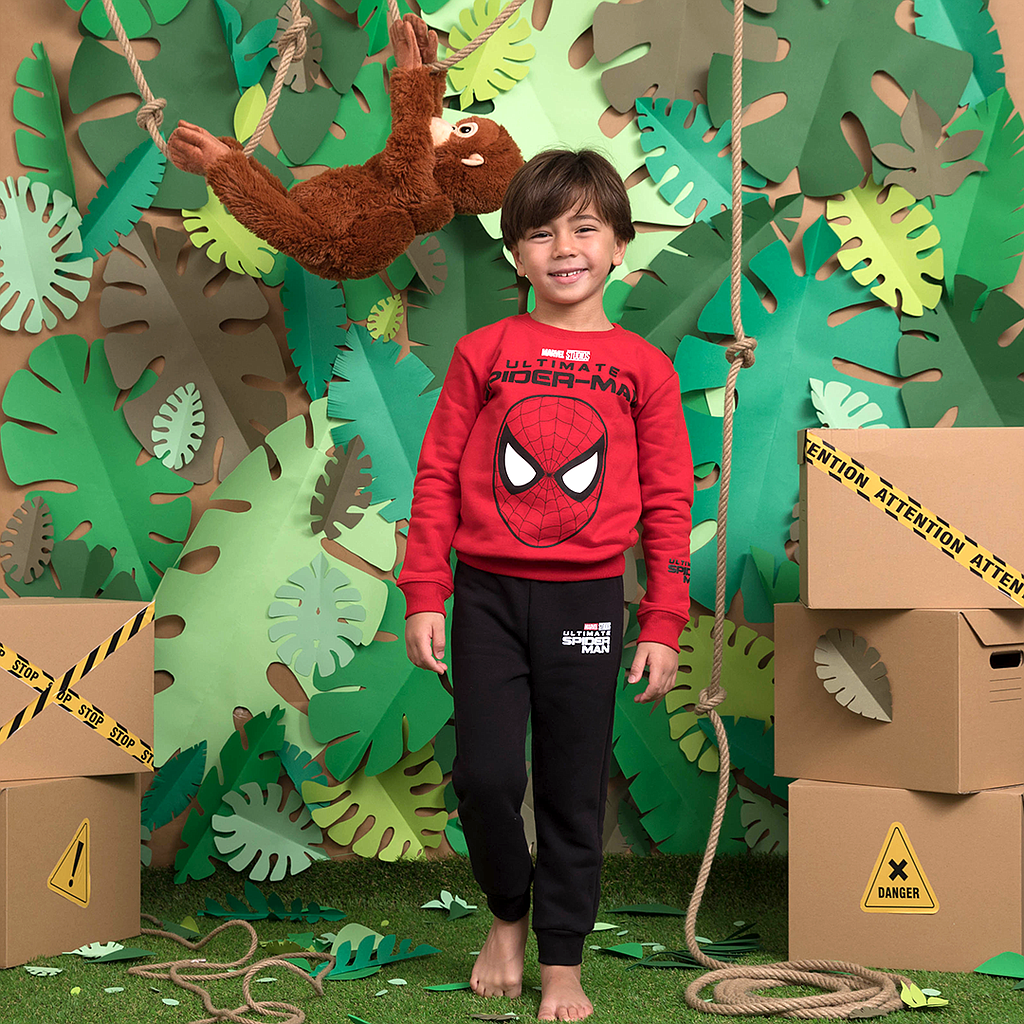 ULTIMATE SPIDER MAN Boys' pajamas, round