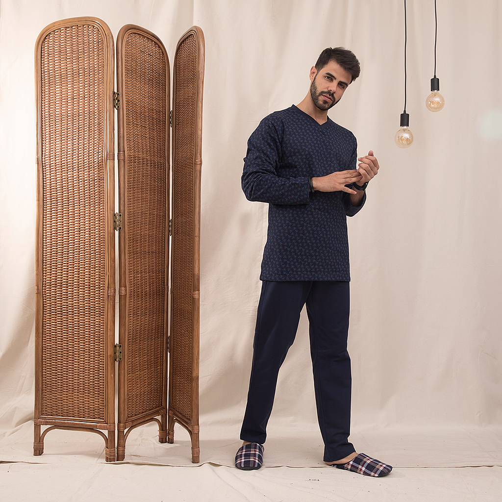 Triangles in men's pajamas