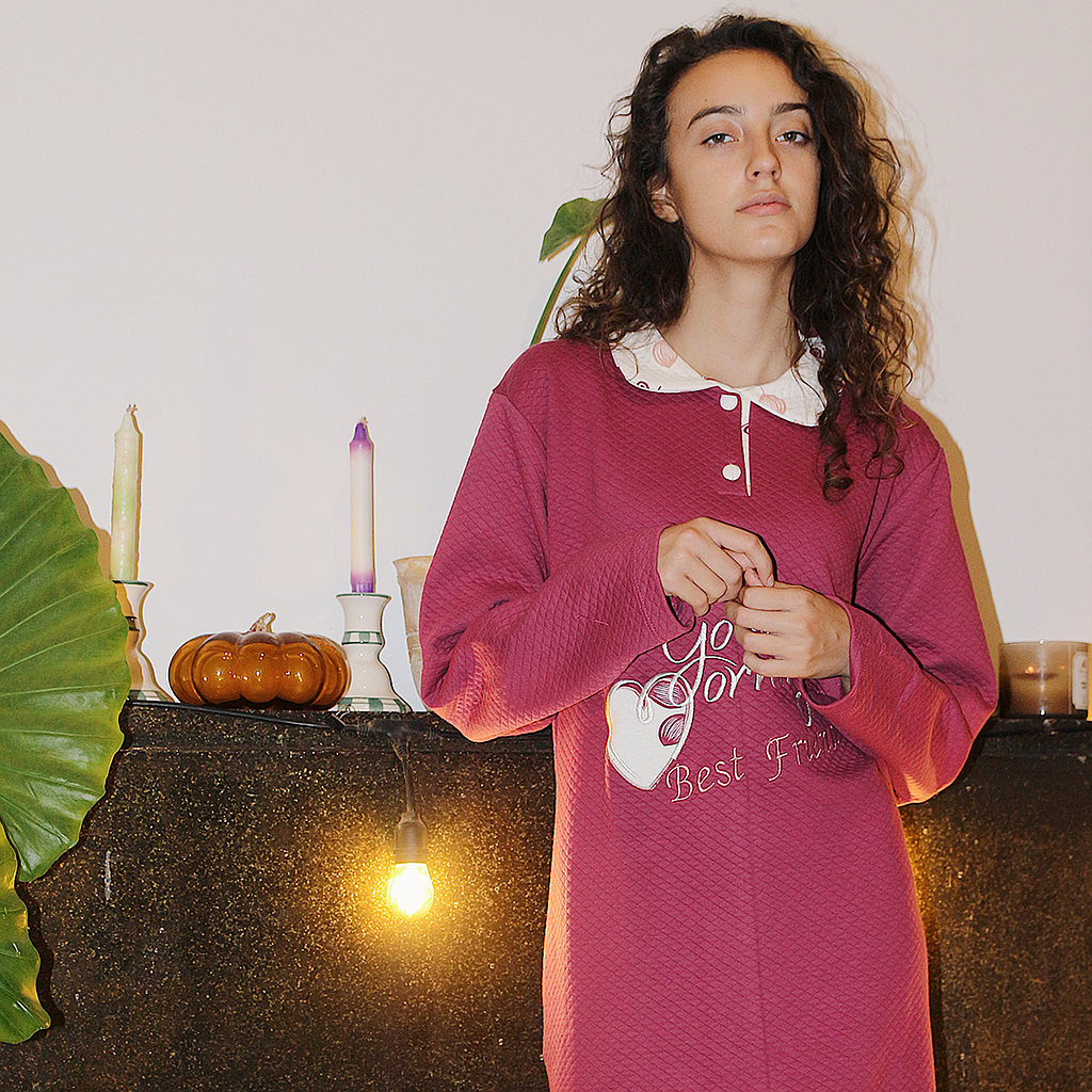 good morningقميص بياقة كابيتونية حريمى