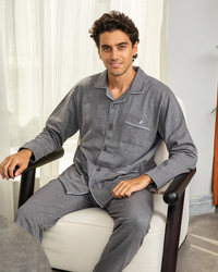 Men's classic Milton embroidered horse pajamas