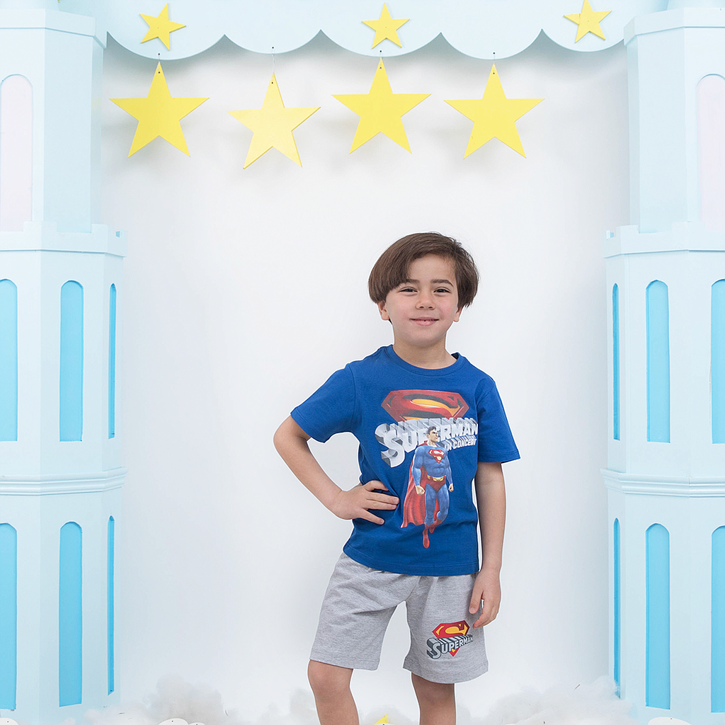 SUPER MAN boys pajamas shorts
