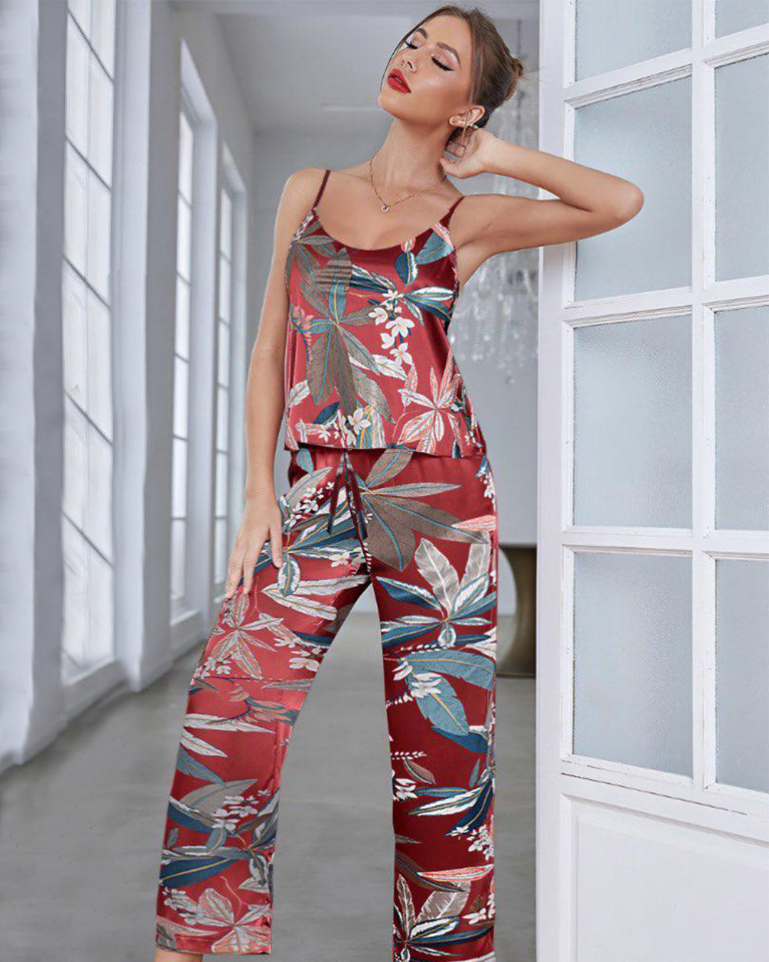 Women's pajamas, suspenders, and trousers