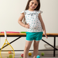 Girls' pajamas, tennis shorts