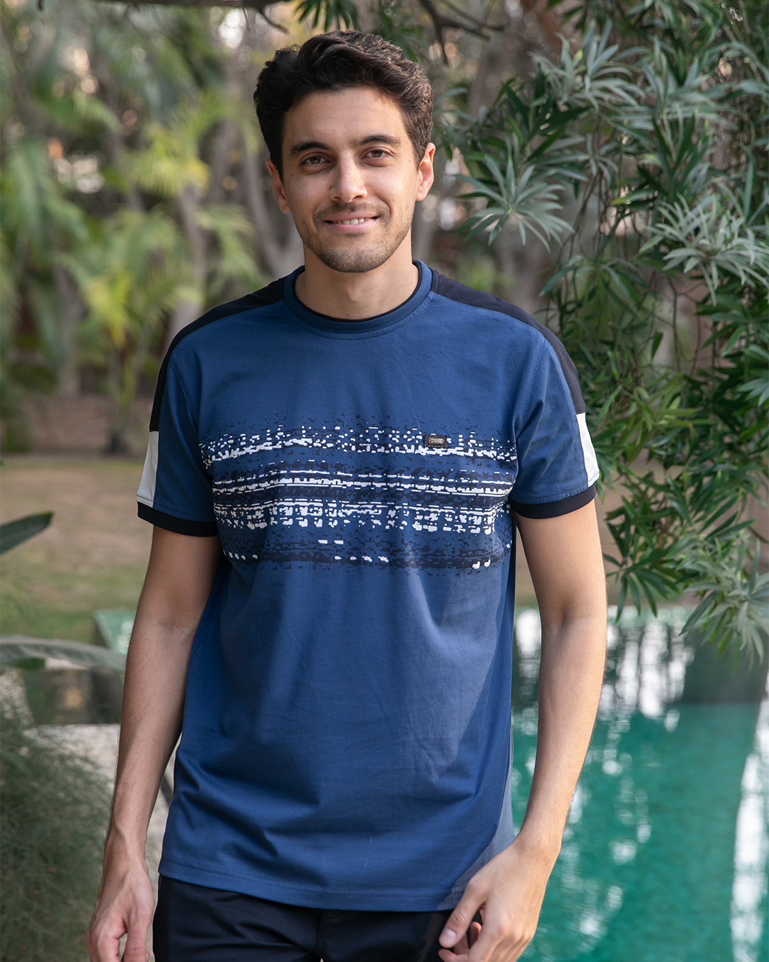 GALVANI بيجامه رجالي راوند مطرز