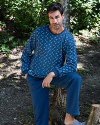 Chic بيجامة رجالي ميلتون مطبوع × ميلتون سادة