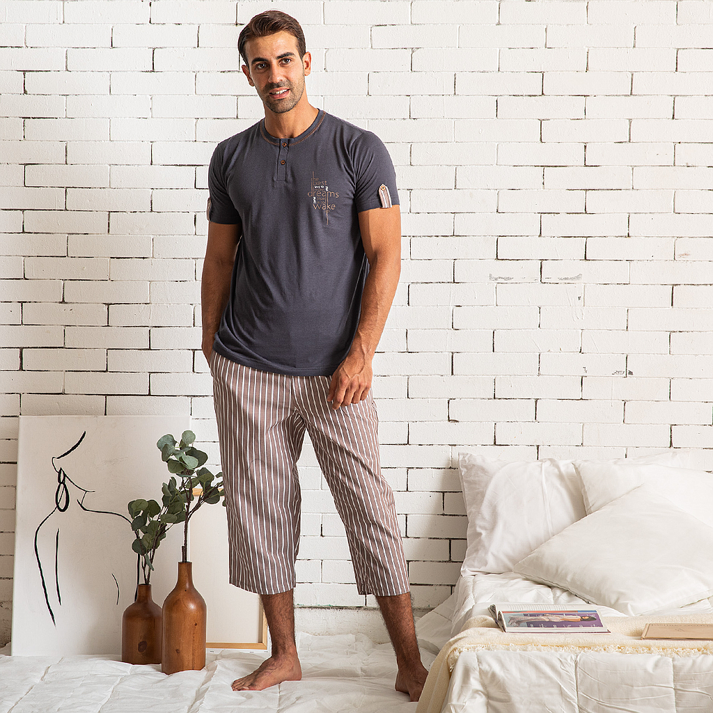 THE BEST FABRIC TROUSERS Half sleeve pajamas