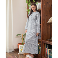 Women's nightgown with a pink Milton Rotary tablecloth