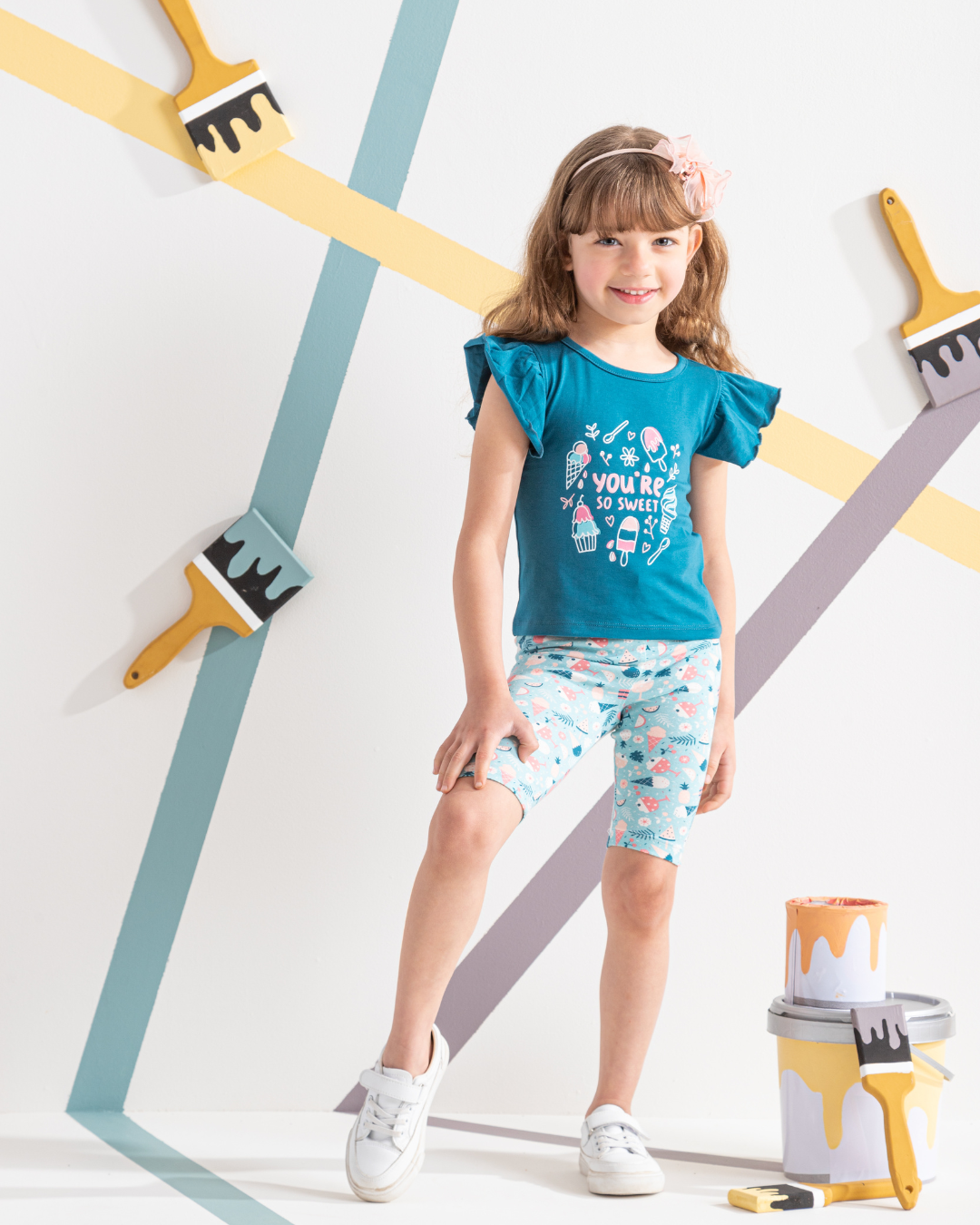 Summer ice pajamas for girls, Pentacore