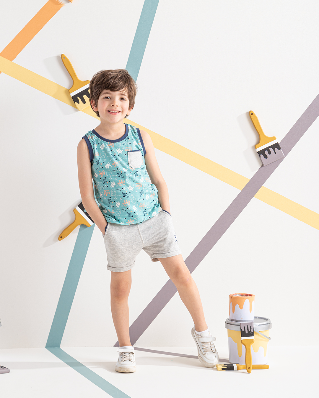 Space love Pajamas for my boys, a T-shirt