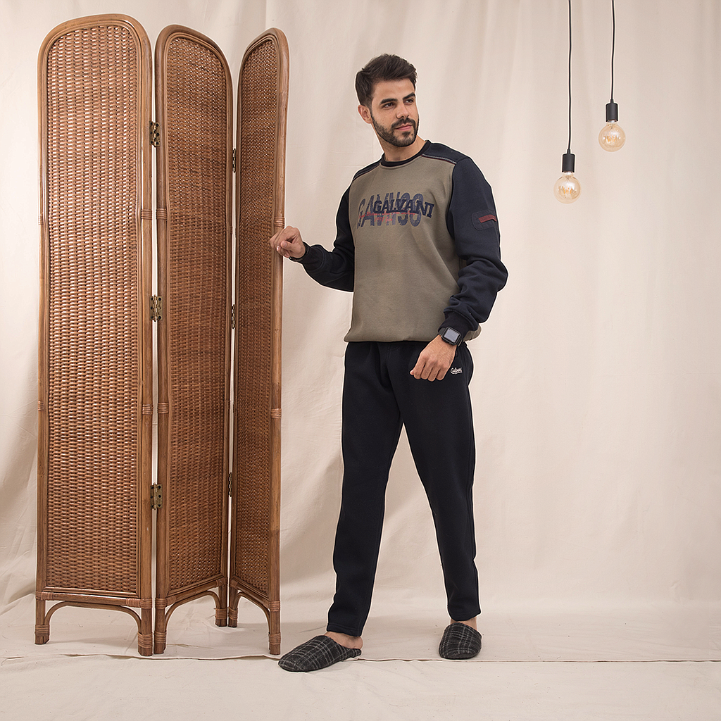 GAVN98 Men's pajamas with chest print