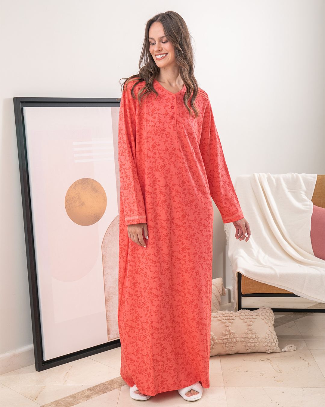 V neck women's long shirt