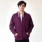 Sweatshirt with a zip and a cabochon