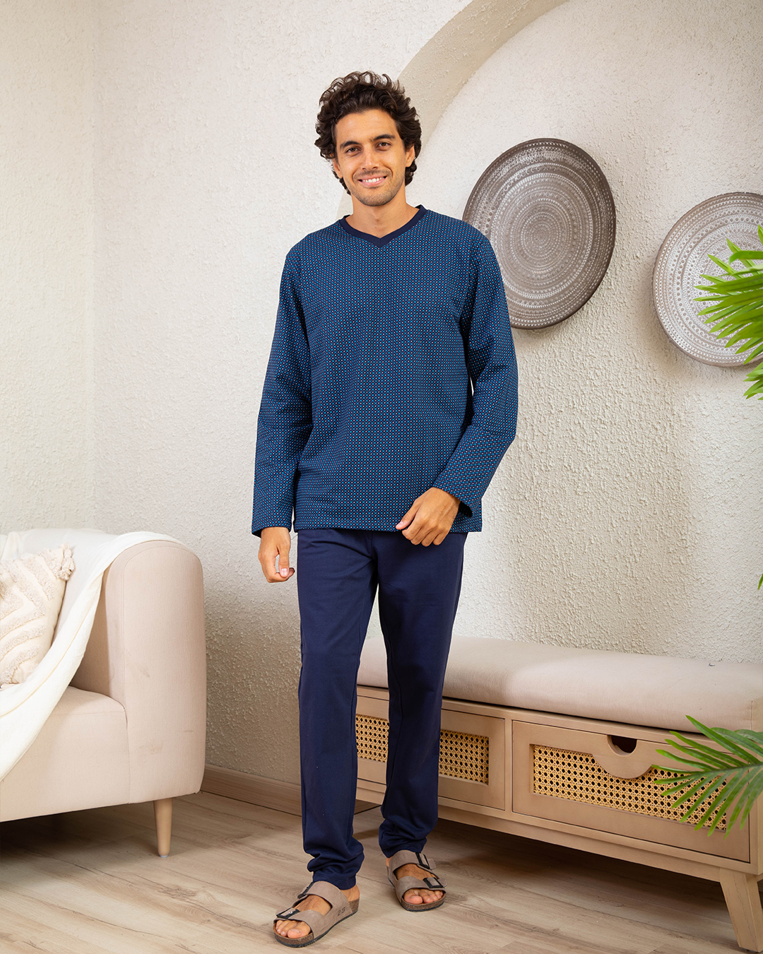 Milton Rotary Rhombus V Men's Pajamas