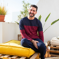Burgundy men's pajamas 